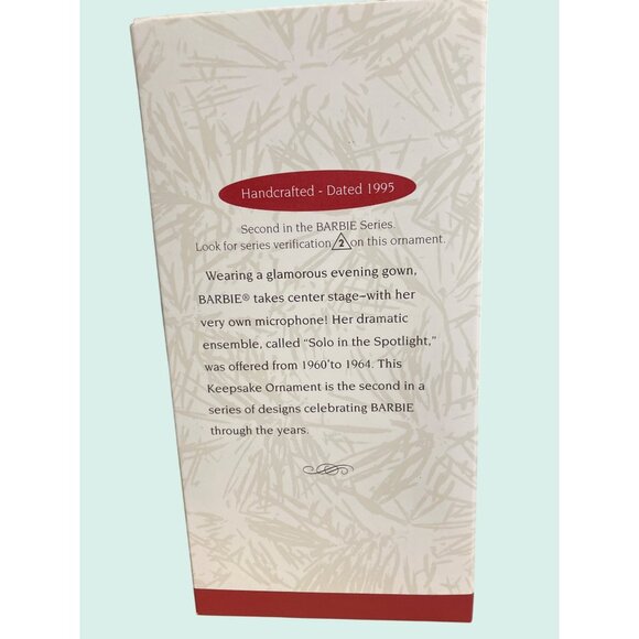 Barbie "Solo In The Spotlight" Keepsake Ornament 1995 - Picture 3 of 12